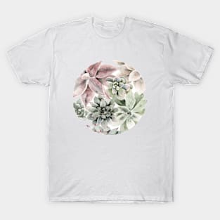 Circular Succulents T-Shirt